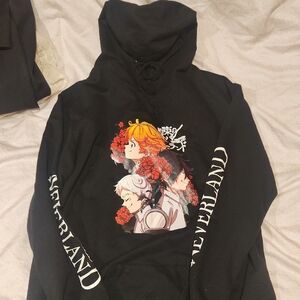 Black Anime Graphic Hoodie